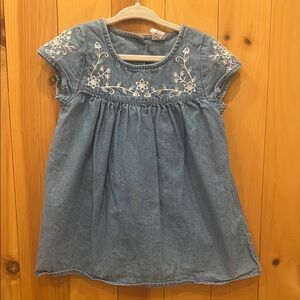 GAP Blue Dress with White Embroidery